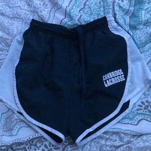 Cambridge lax navy blue running shorts